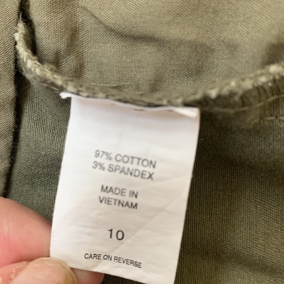 Fun Khaki Green Pants with Embroidered Stars!!! - Picture 9 of 12